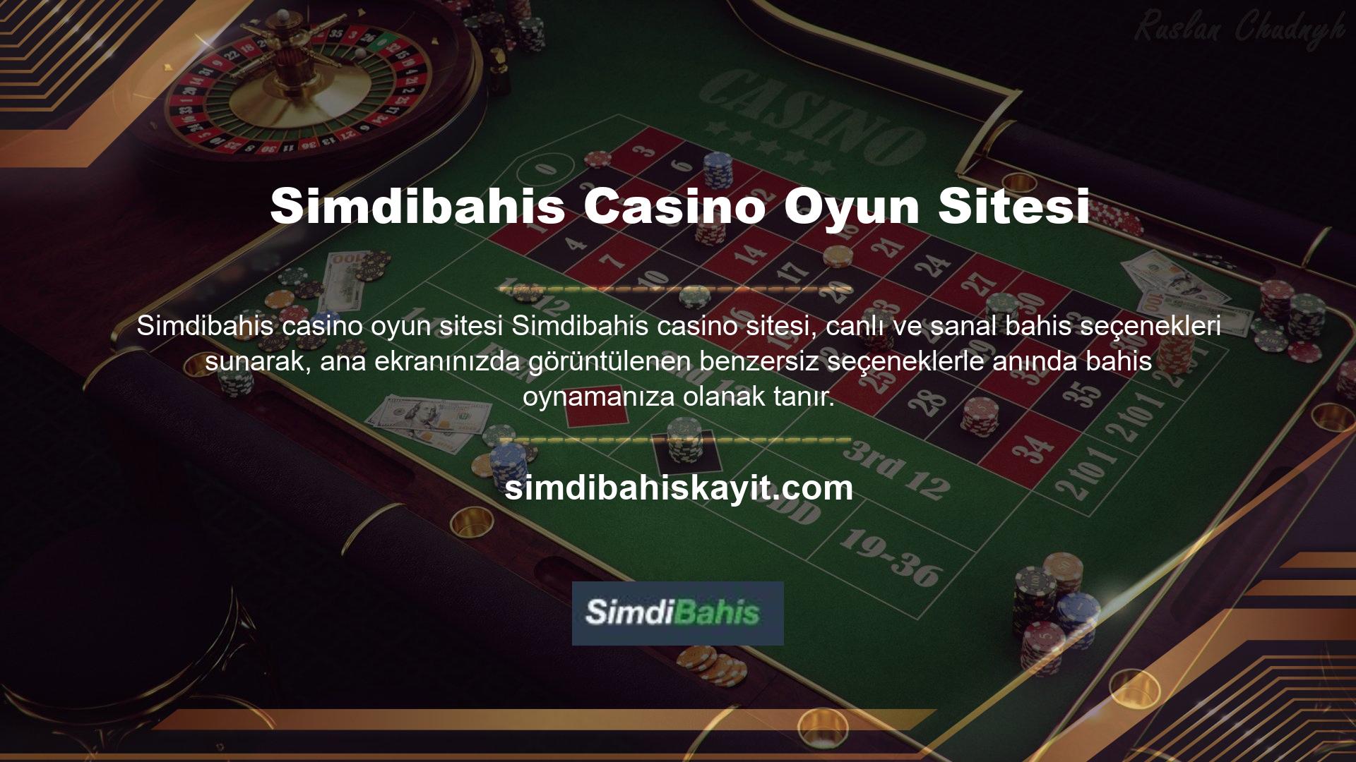 Giriş ekranı slotlar, canlı casino, oyun bahisleri, altın yarışları ve bingo gibi çeşitli bahis seçenekleri sunar